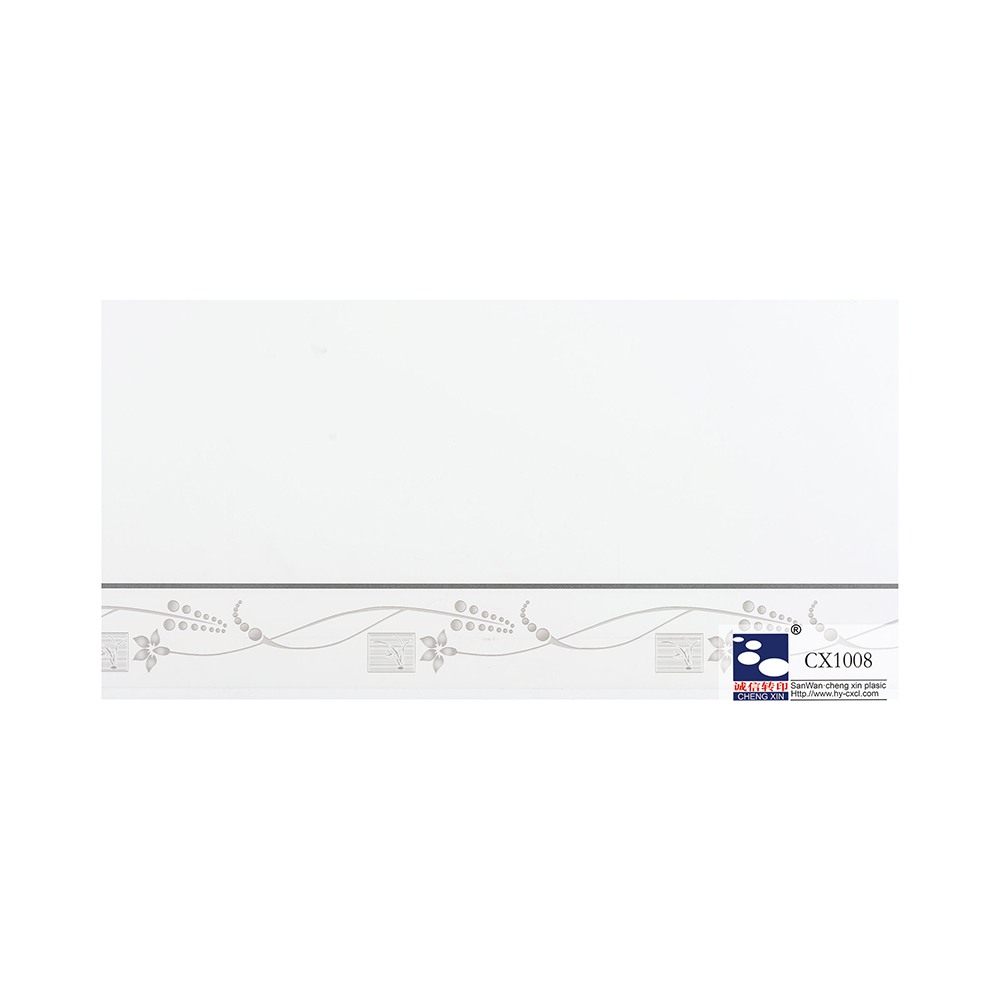 Feuille d'estampage à chaud en PVC de 21 cm avec des fleurs imprimées de couleurs riches pour le panneau en plastique CX1008