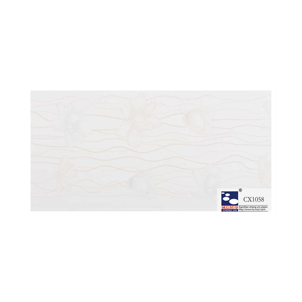 Feuilles d'estampage à chaud de films de meubles de 21cm avec des fleurs imprimées de luxe pour le panneau de PVC CX1058