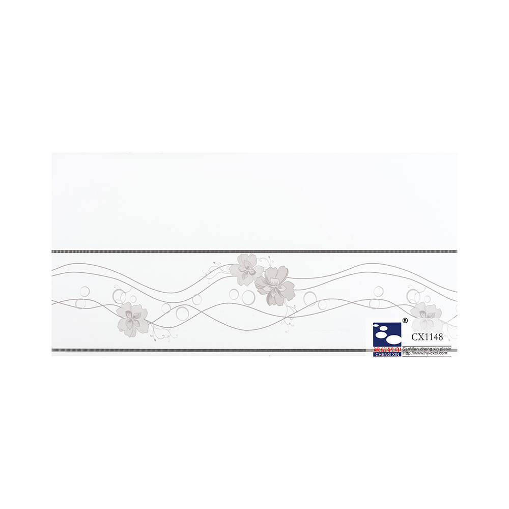 Feuilles de marquage à chaud décoratives de 21 cm à bas prix avec fleurs imprimées pour panneau en PVC CX1148