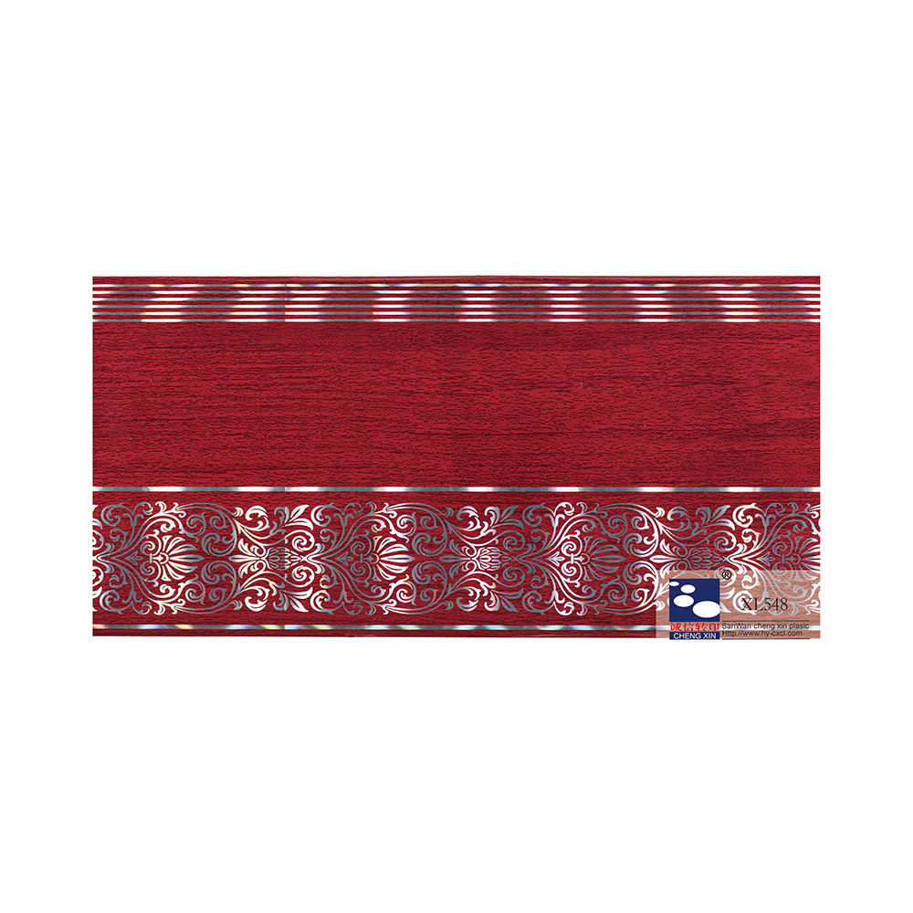 Feuille d'estampage à chaud de belles fleurs imprimées multicolores faites sur commande de 210mm pour le panneau de PVC XL548