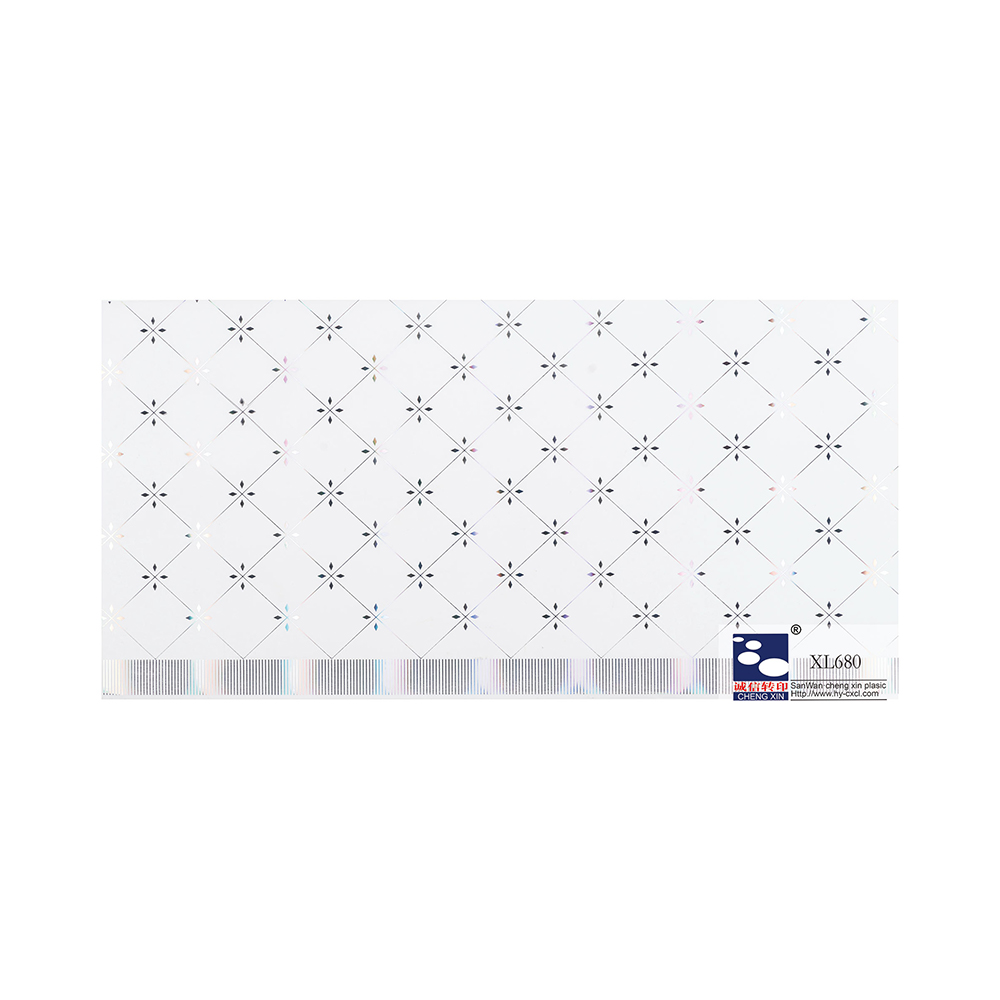 Feuille d'estampage à chaud matérielle de PVC de conception populaire unique non auto-adhésive de 210mm pour l'hôtel XL680
