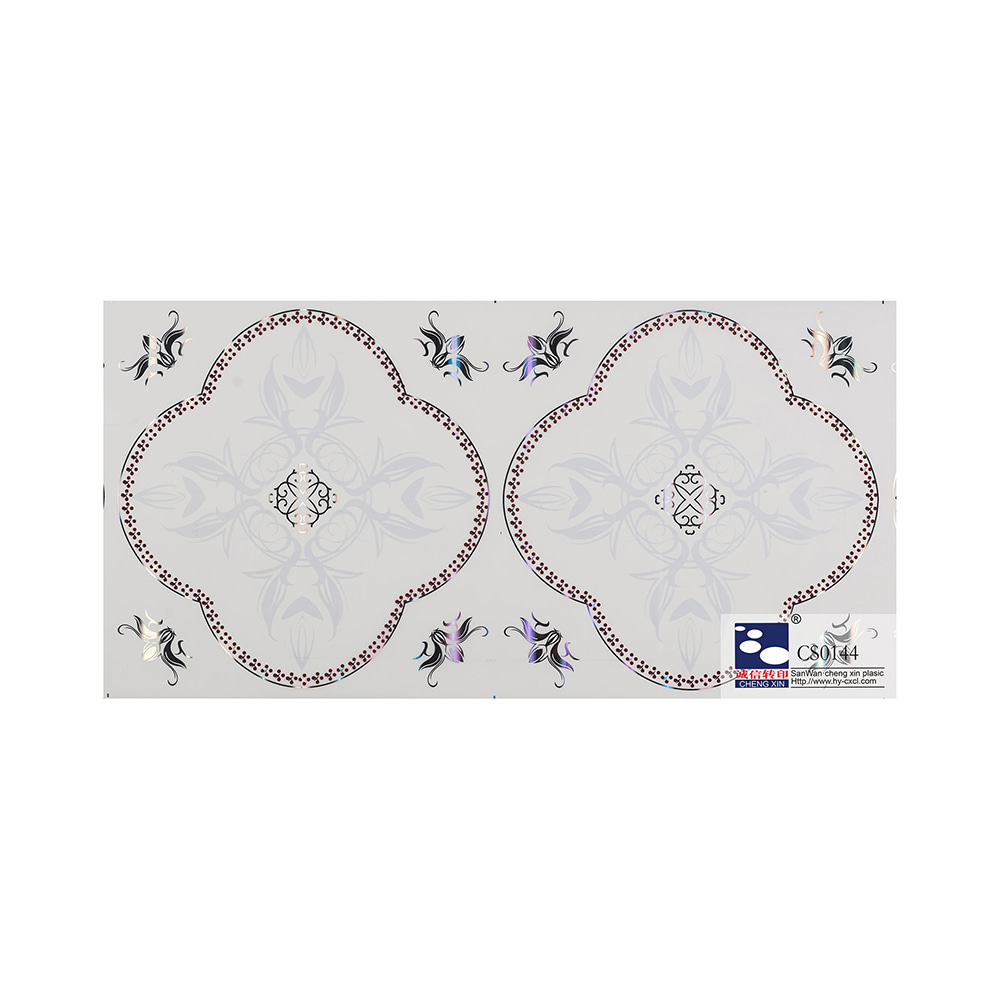 Feuille d'estampage à chaud de prix bas de Grain de bois de Style moderne de nouveaux modèles pour la décoration intérieure CS0144