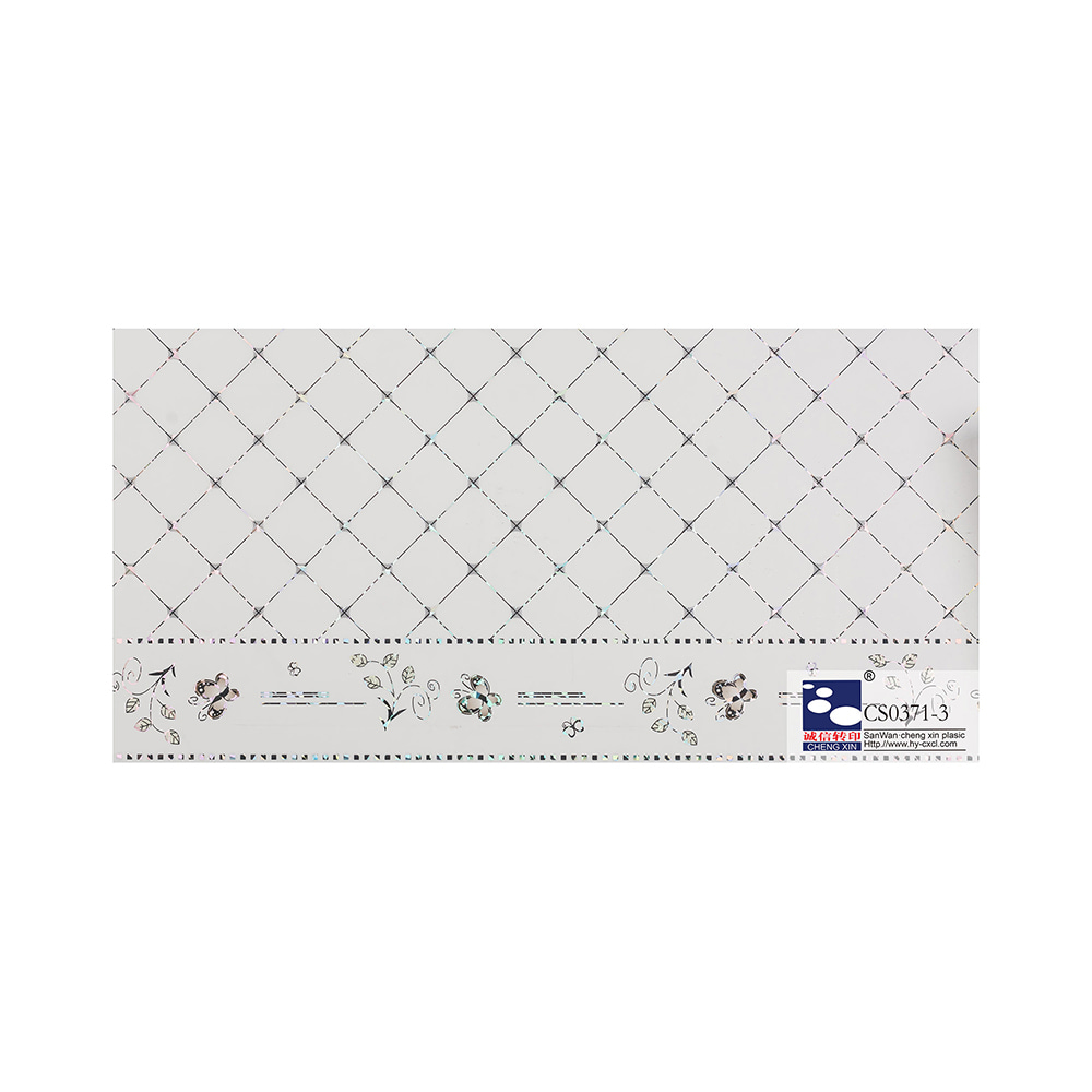 Feuille d'estampage à chaud de conception en bois avec film de stratification en PVC à bas prix pour panneau CS0371-3