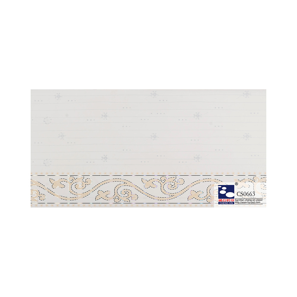Feuille d'estampage à chaud de grain de bois bien emballée de belles fleurs imprimées pour l'hôtel CS0663