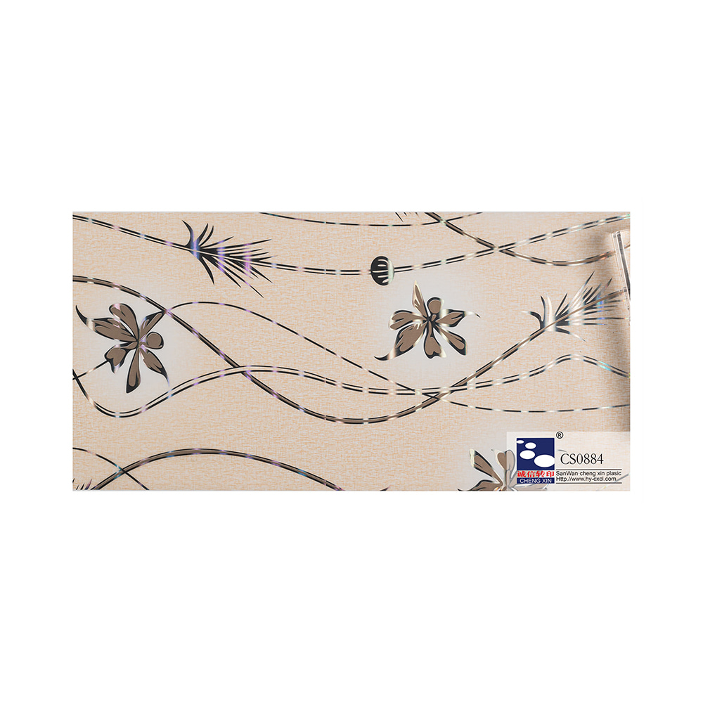 Feuille d'estampage à chaud de grain de bois décoratif de prix bon marché pour la décoration d'hôtel CS0884