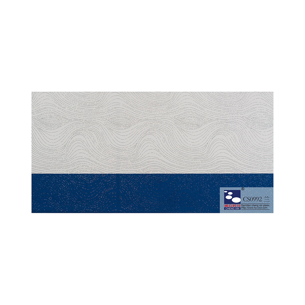 Film de stratification d'aluminium d'estampage à chaud de grain de bois de conception en bois pour le panneau de mur CS0992