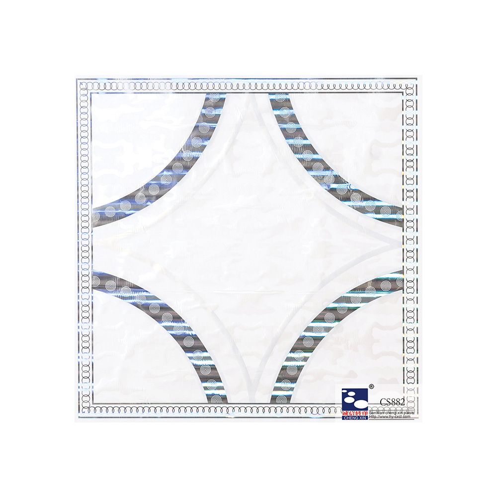 Belle feuille d'estampage à chaud de transfert de chaleur de conception bon marché pour le panneau CS882 de panneau de PVC