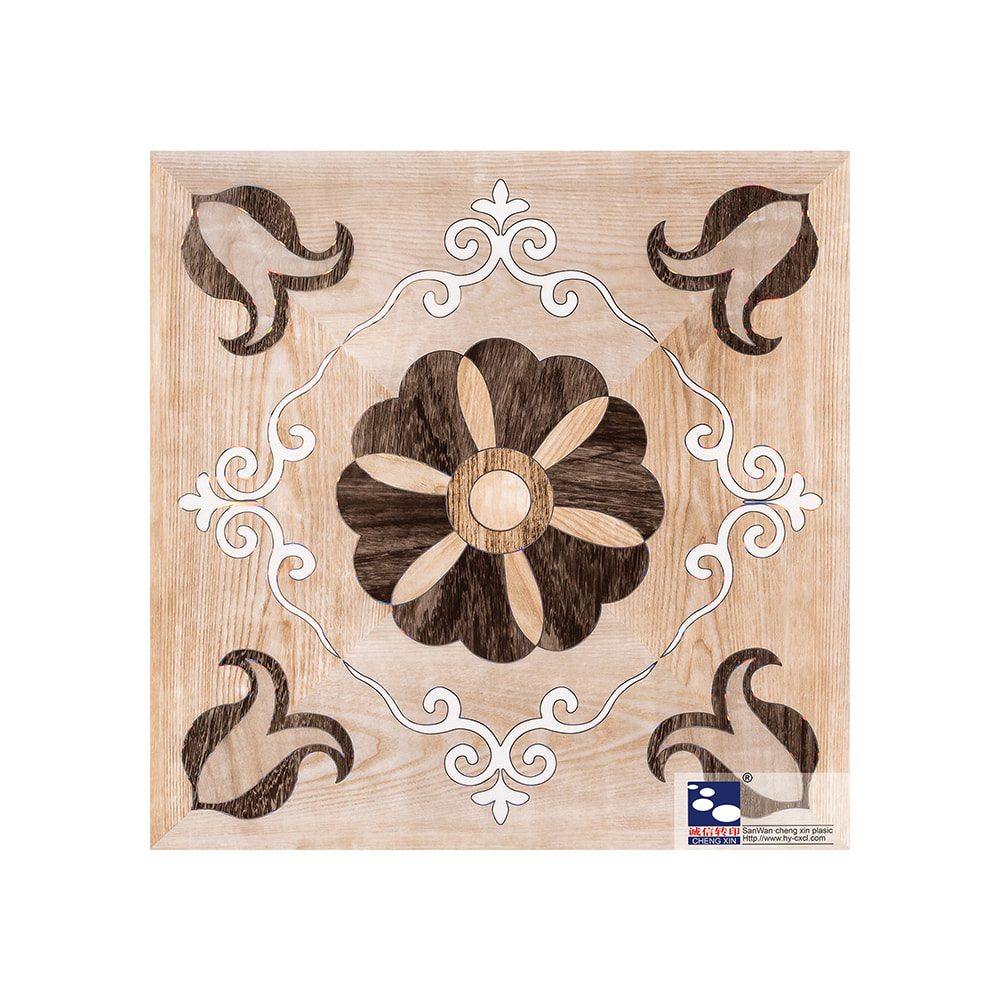 Fournisseurs simples de feuille de marquage à chaud laser et fleur pour panneau pvc CS844