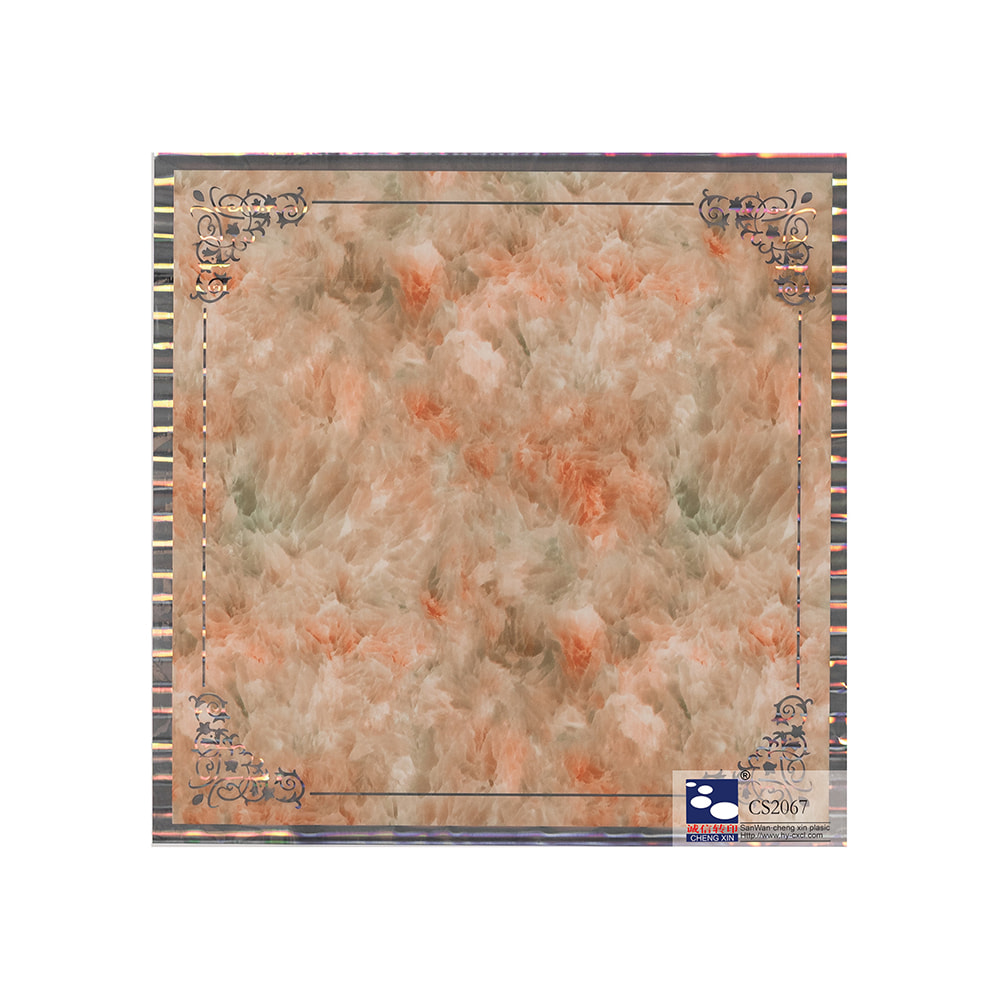Feuilles colorées d'estampage à chaud de laser pour la décoration de panneau de PVC sur le marché pakistanais CS2067