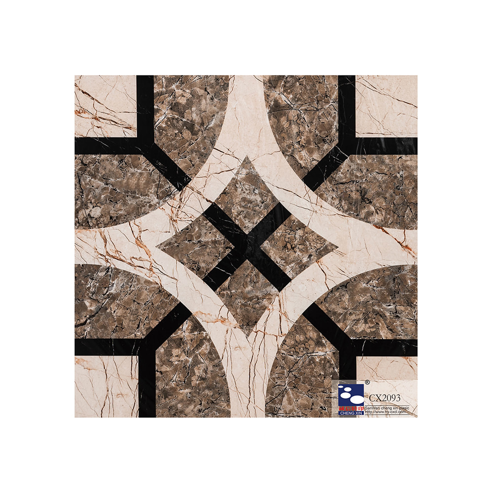 Feuille d'estampage à chaud de PVC de conception populaire décorative de vente chaude pour le panneau mural CX2093
