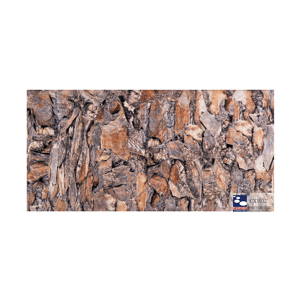 Feuille d'estampage à chaud en marbre PVC décoratif à bas prix d'alimentation directe d'usine CX1032