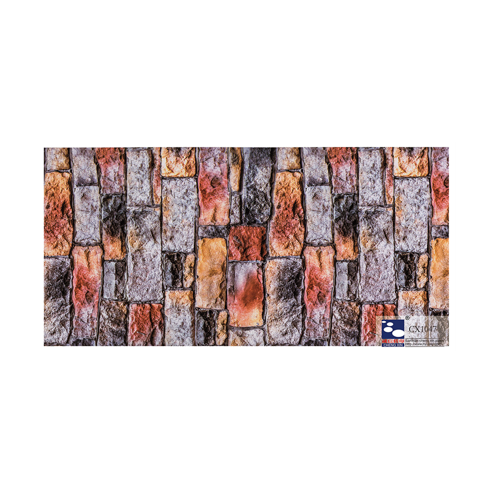 Feuille d'estampage à chaud de marbre de matériel bon marché de PVC pour pour la décoration CX1047 de panneau de PVC