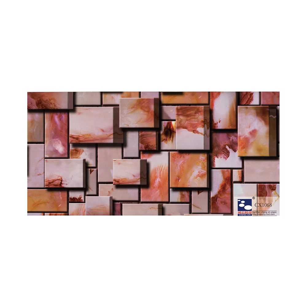 Feuille d'estampage à chaud de marbre de décoration populaire de panneau pour le conseil large CX1068 de PVC