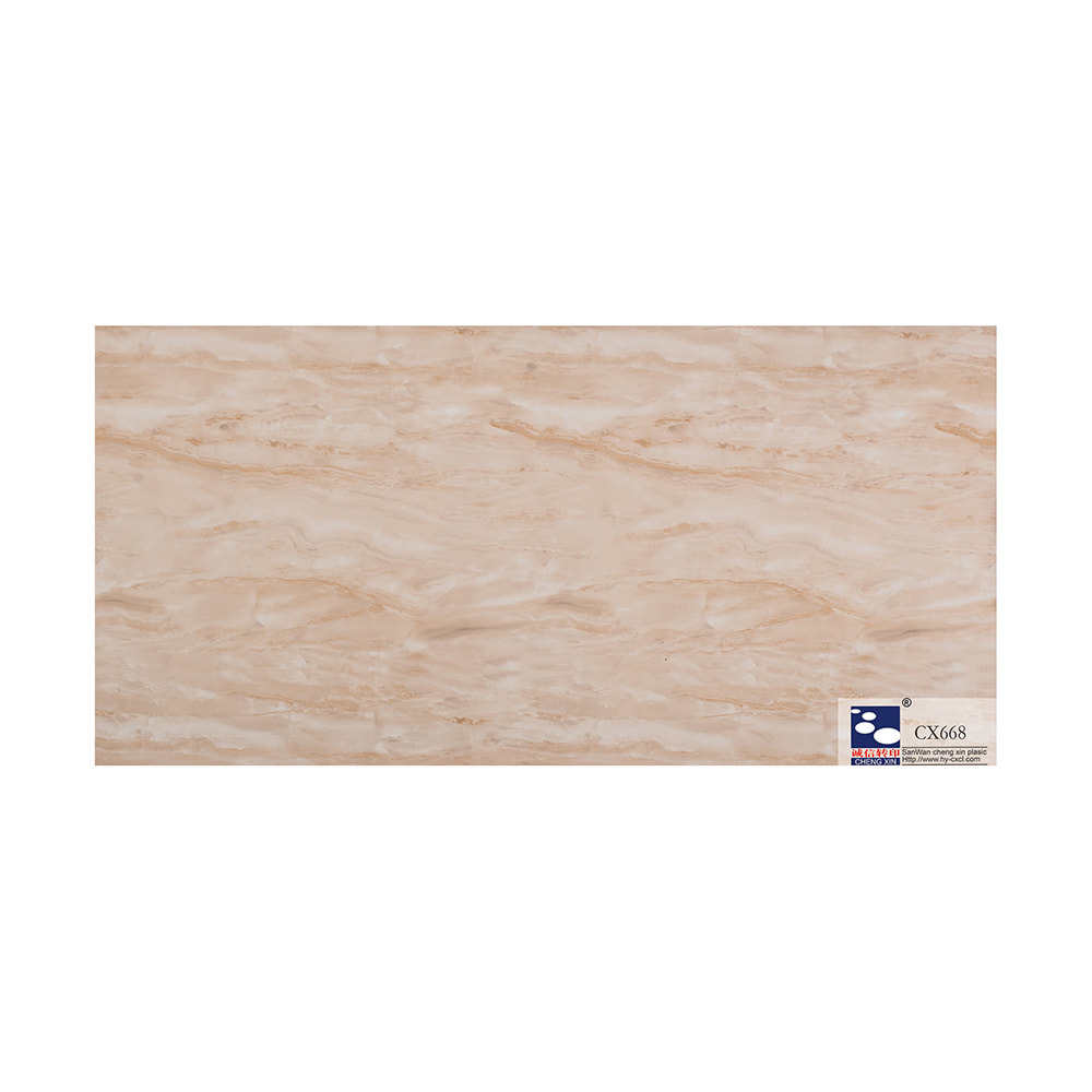 Feuille d'estampage à chaud de marbre de matériel bon marché de PVC pour pour la décoration CX668 de panneau de PVC