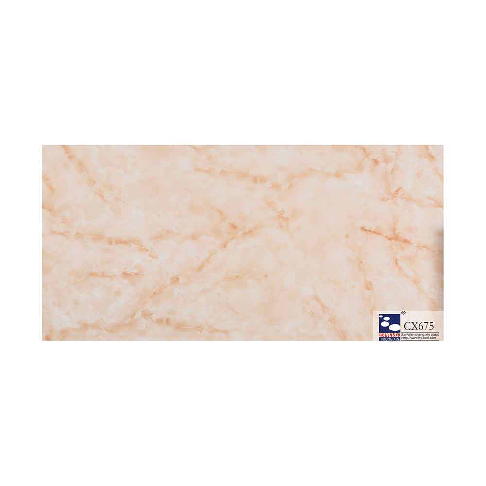 Feuille d'estampage à chaud de marbre de décoration populaire de panneau pour le conseil large CX675 de PVC