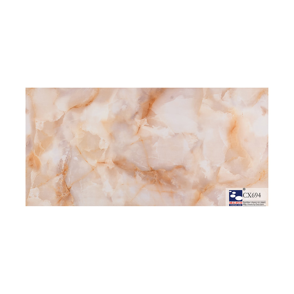 Feuille d'estampage à chaud en marbre de vente chaude avec fleurs d'impression pour panneau large CX694