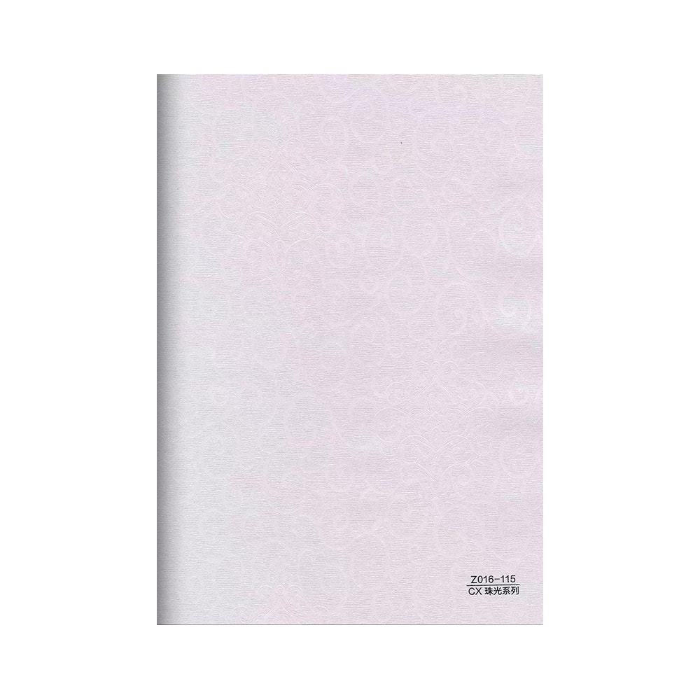 Papier peint en PVC d'aluminium de film de lustre de prix préférentiel pour le service de formation sur place de support de panneau de PVC Z016-115